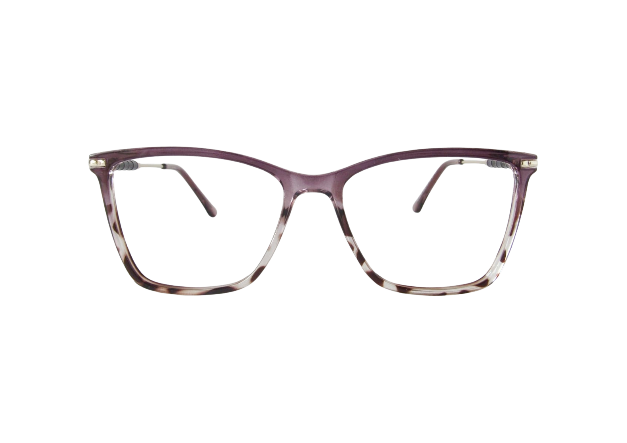 Gafas ciruela traslucido-animal