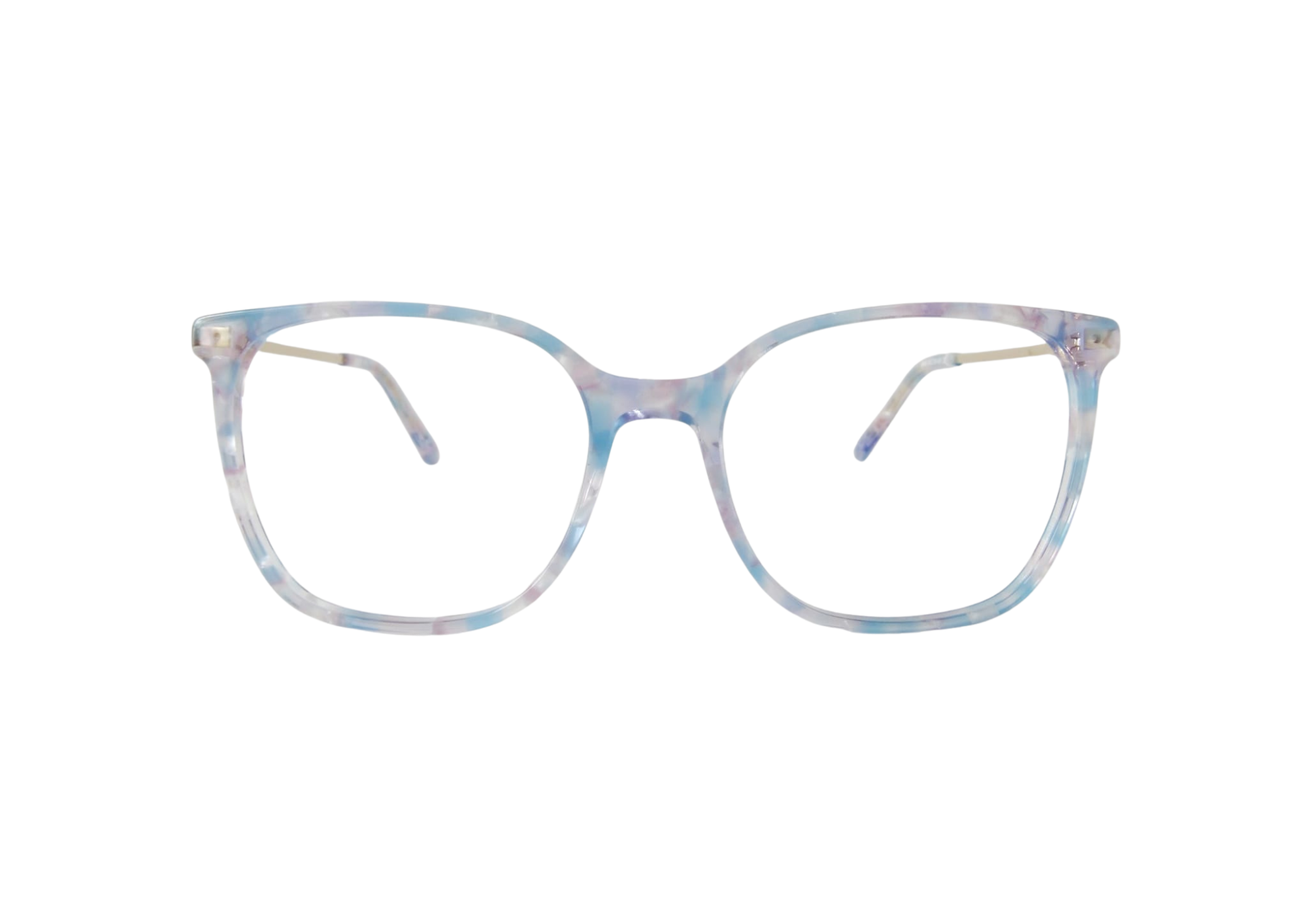 Gafas azul marmoleado