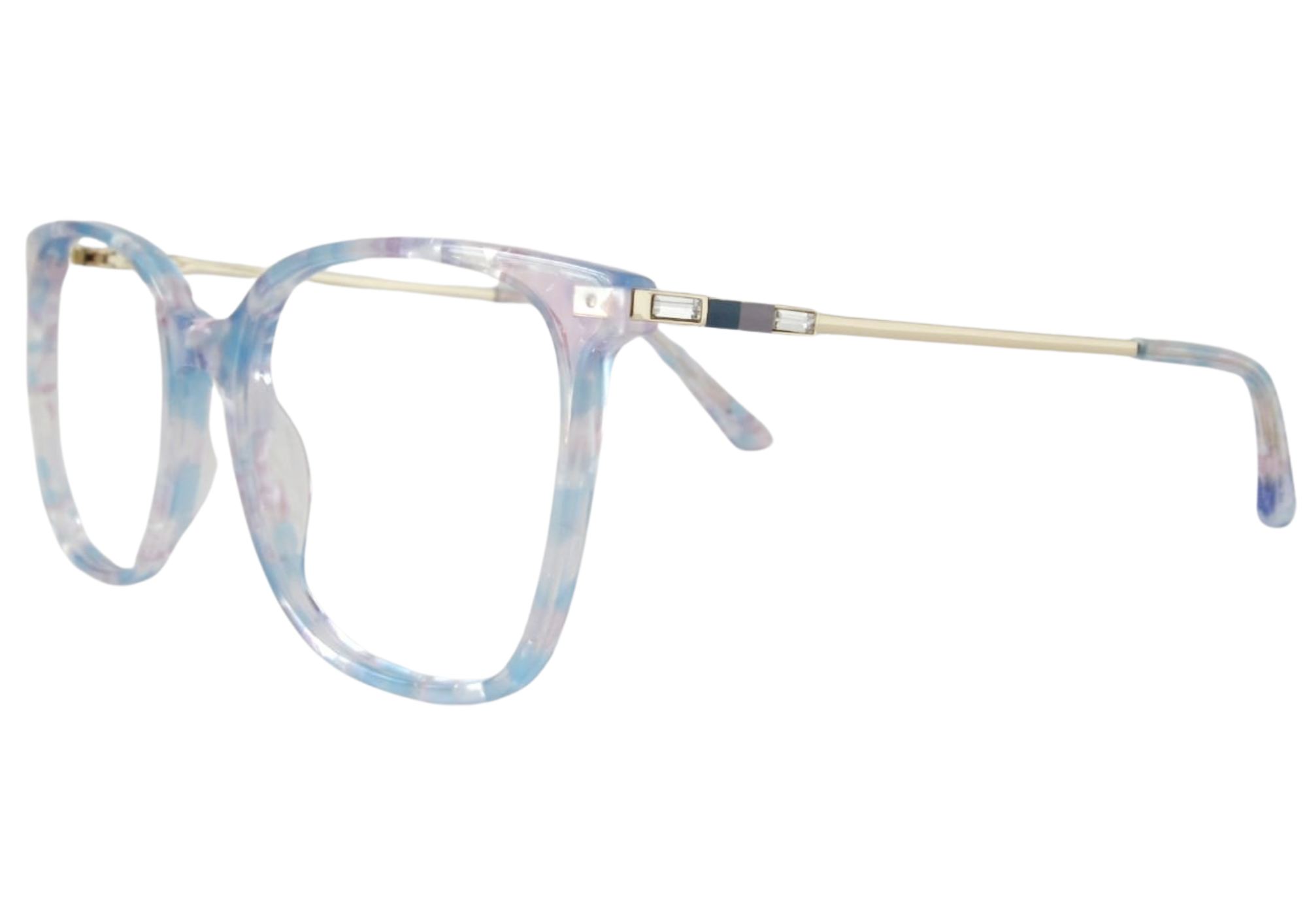 Gafas azul marmoleado