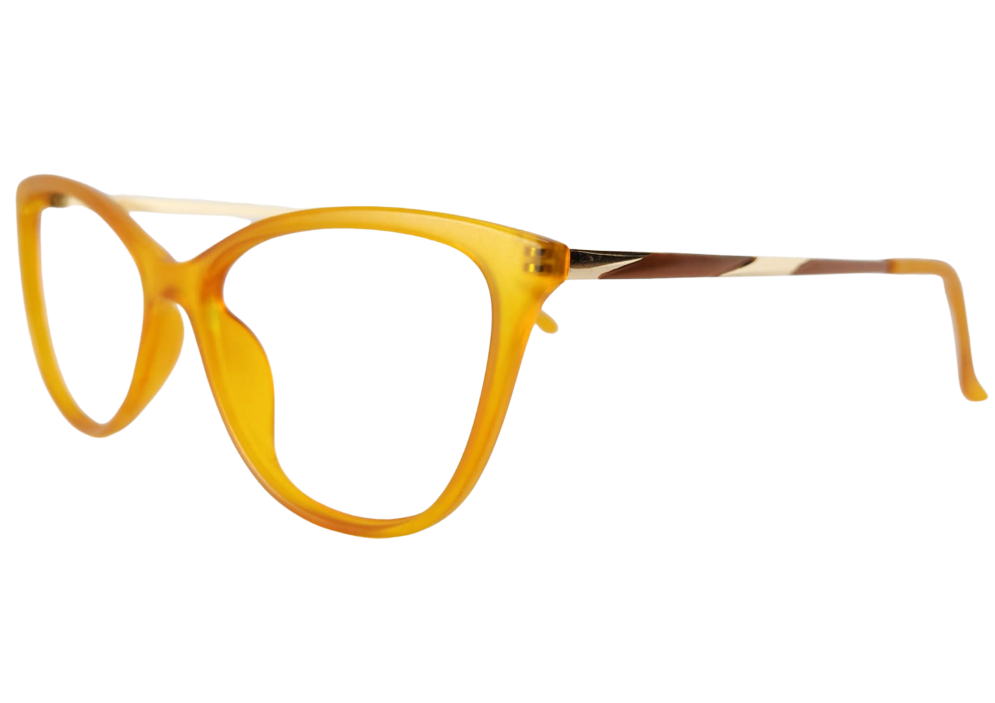 Gafas ambar mate-traslucido