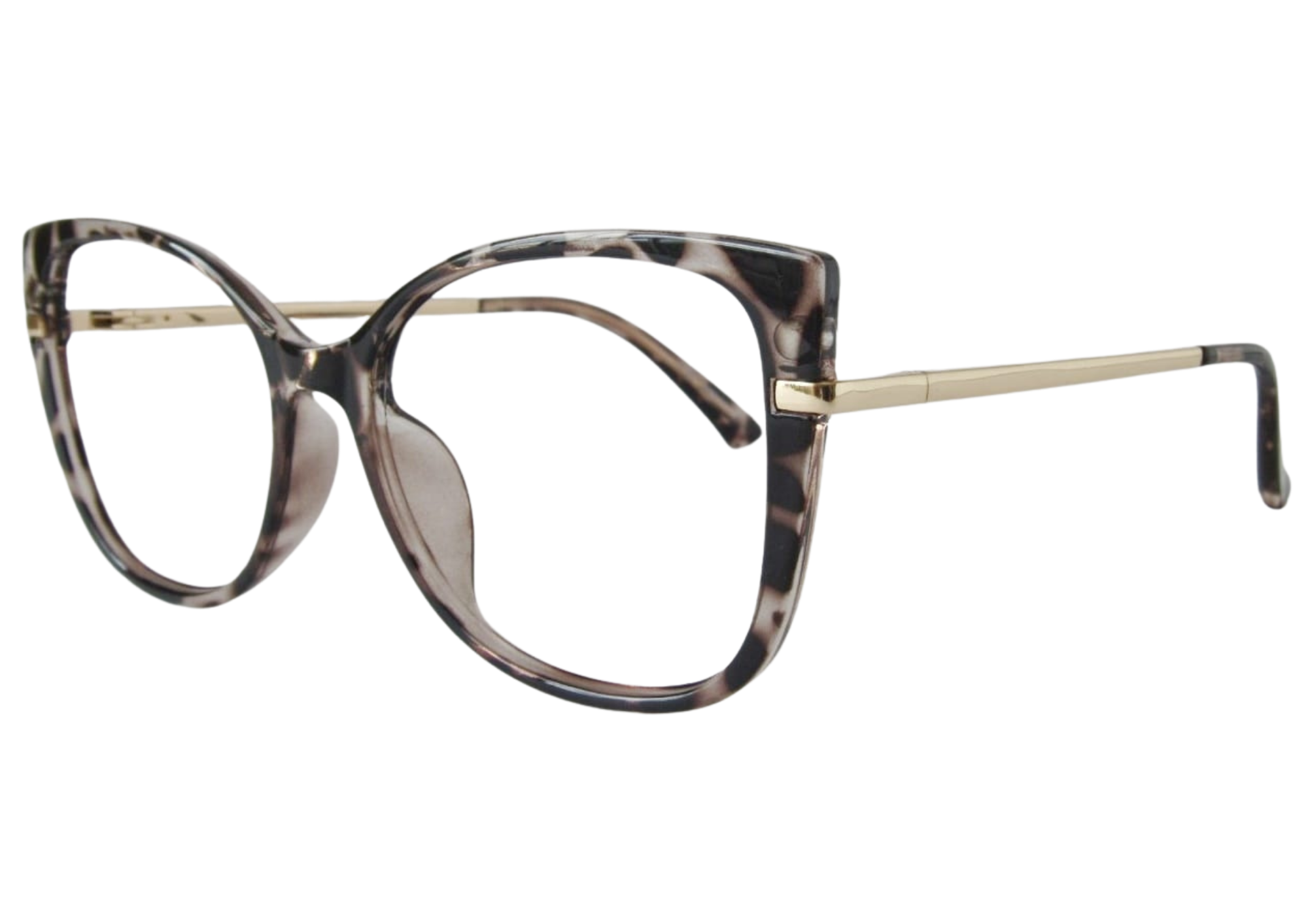 Gafas animalprint traslucido