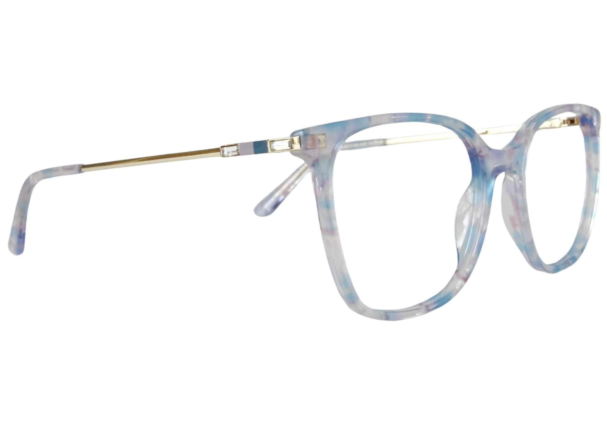 Gafas azul marmoleado