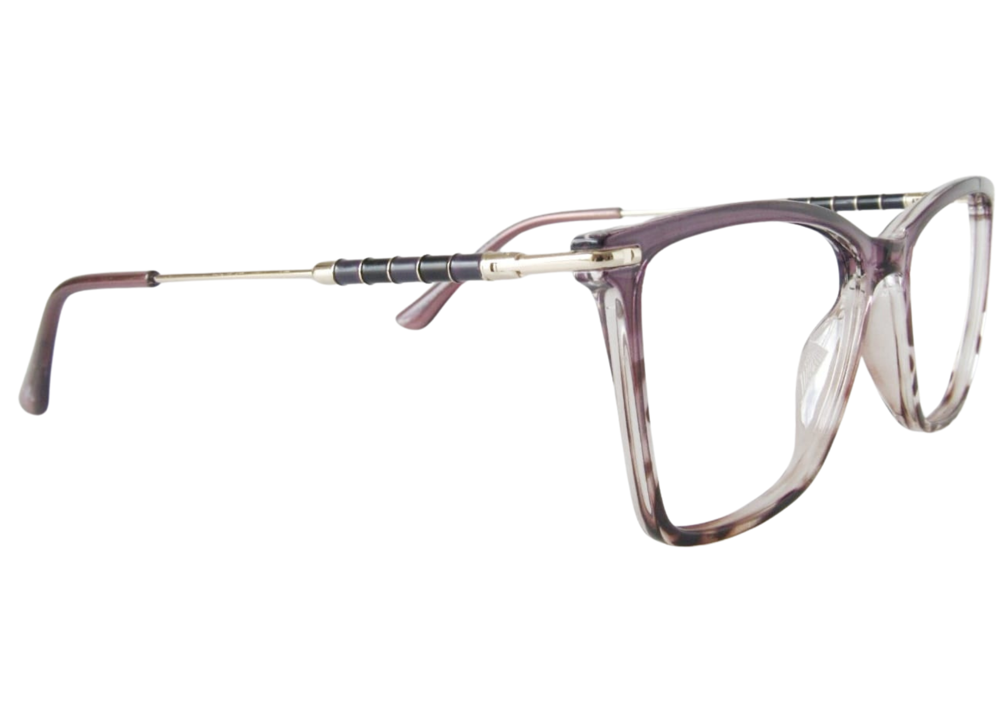 Gafas ciruela traslucido-animal