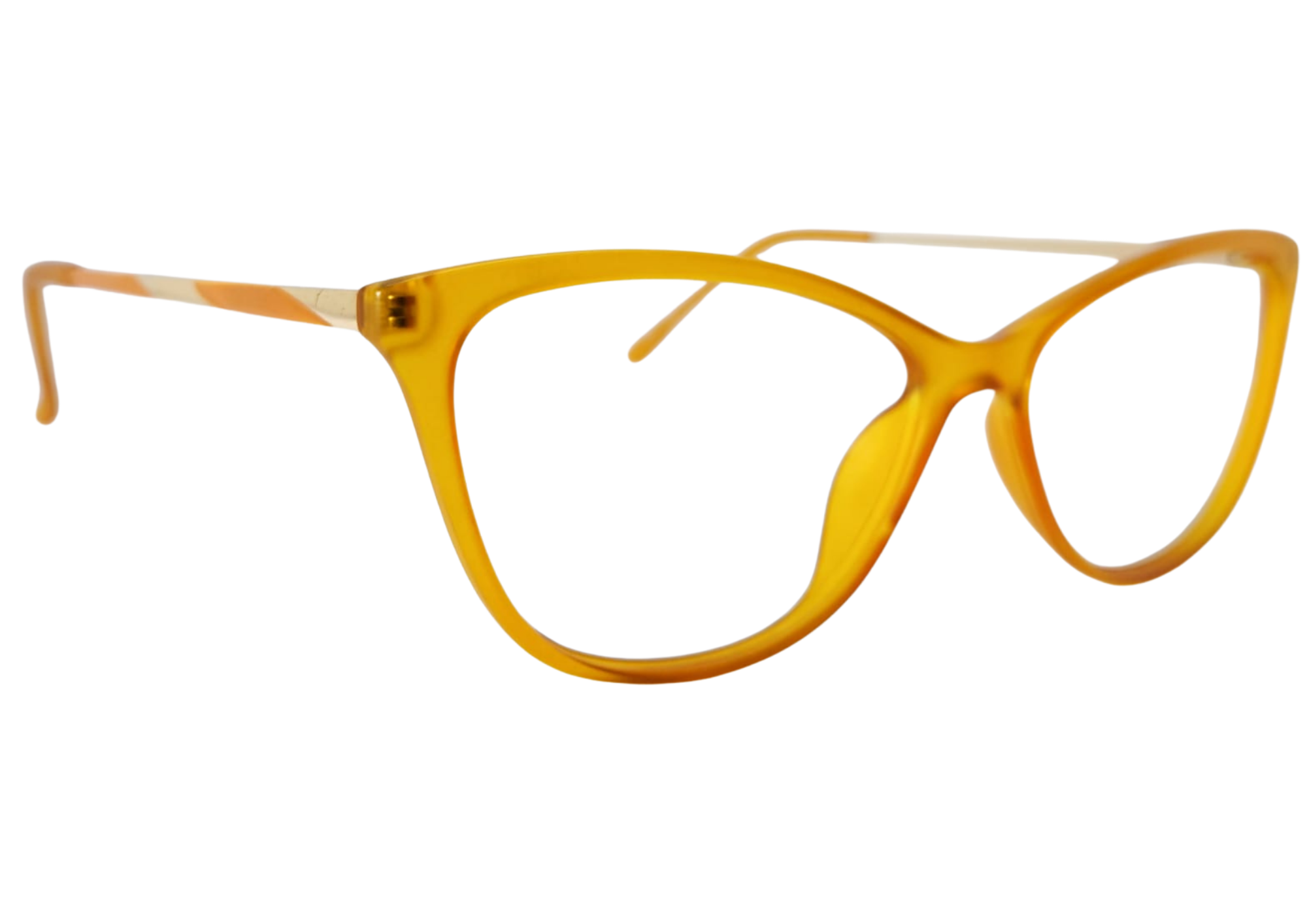 Gafas ambar mate-traslucido