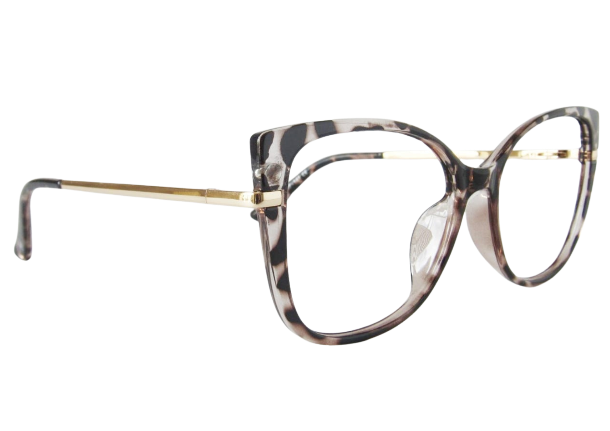Gafas animalprint traslucido