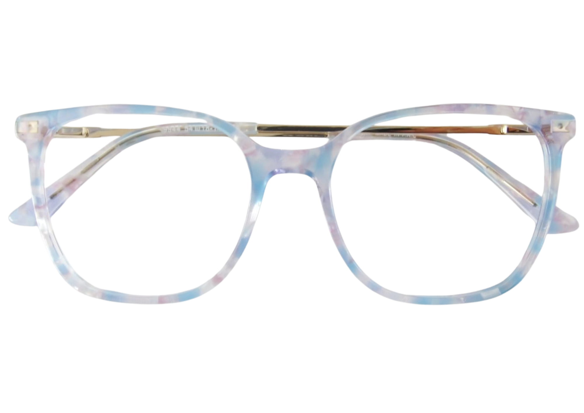 Gafas azul marmoleado