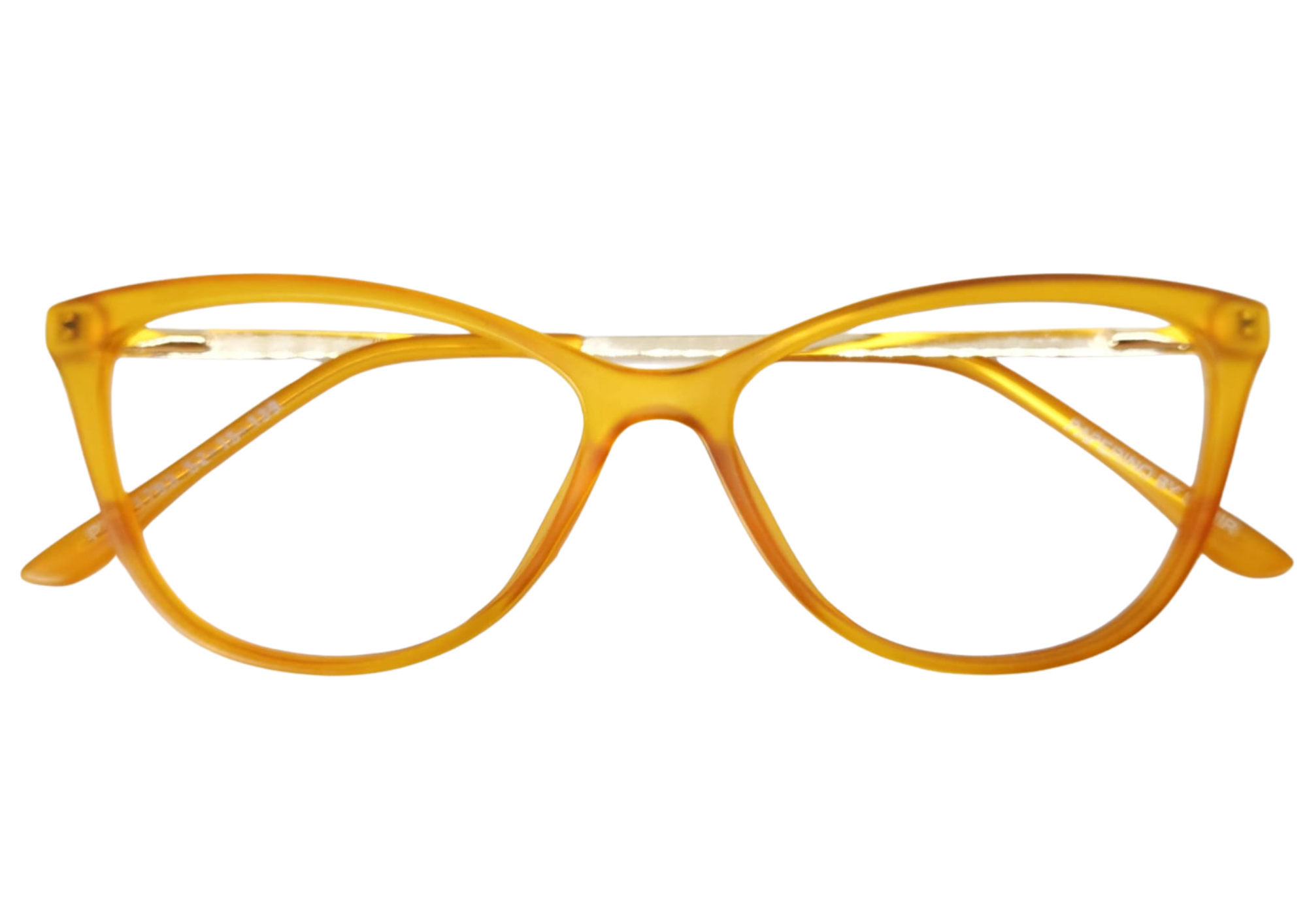 Gafas ambar mate-traslucido